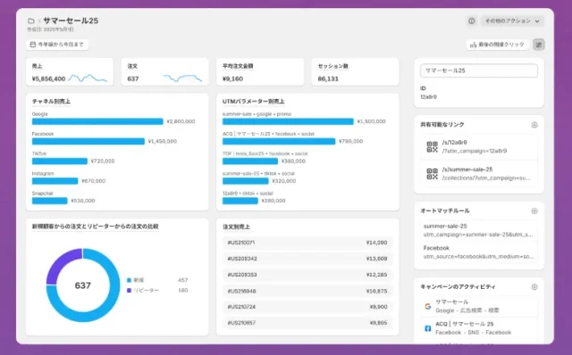 shopify 画面